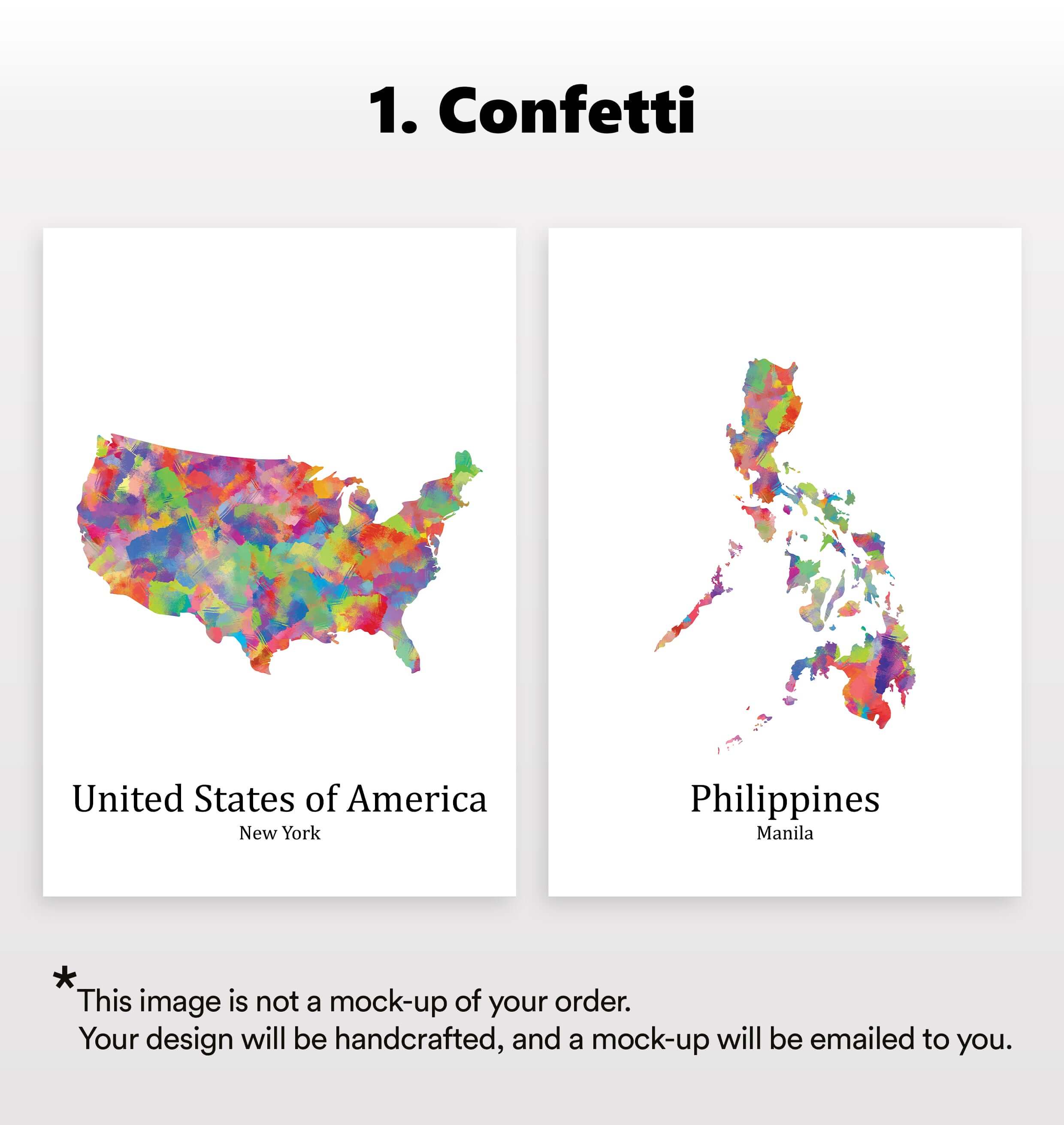 Personalised two location Prints 2.0