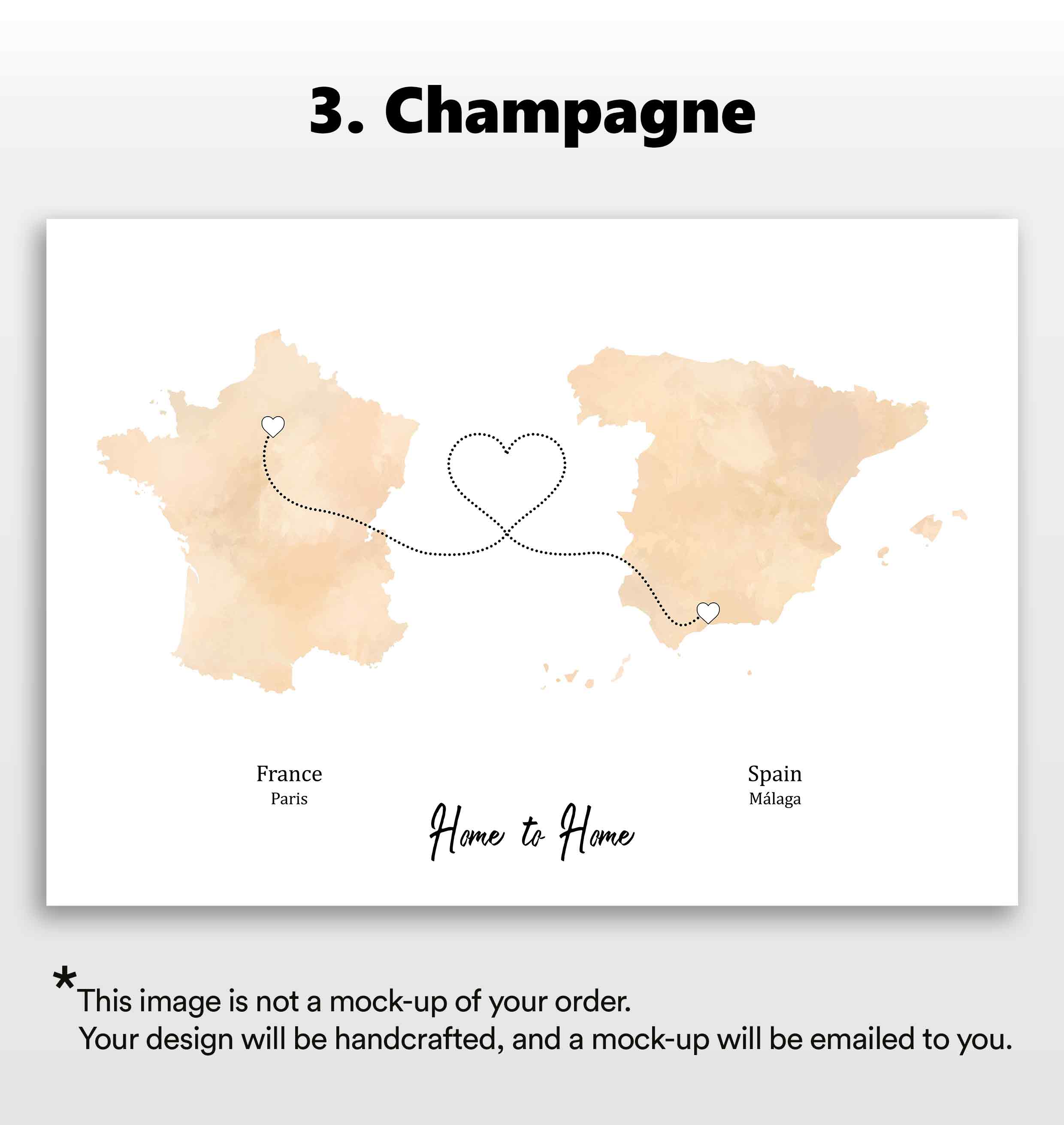 Personalised two location Print 2.0 - Custom Line (Digital File Only)