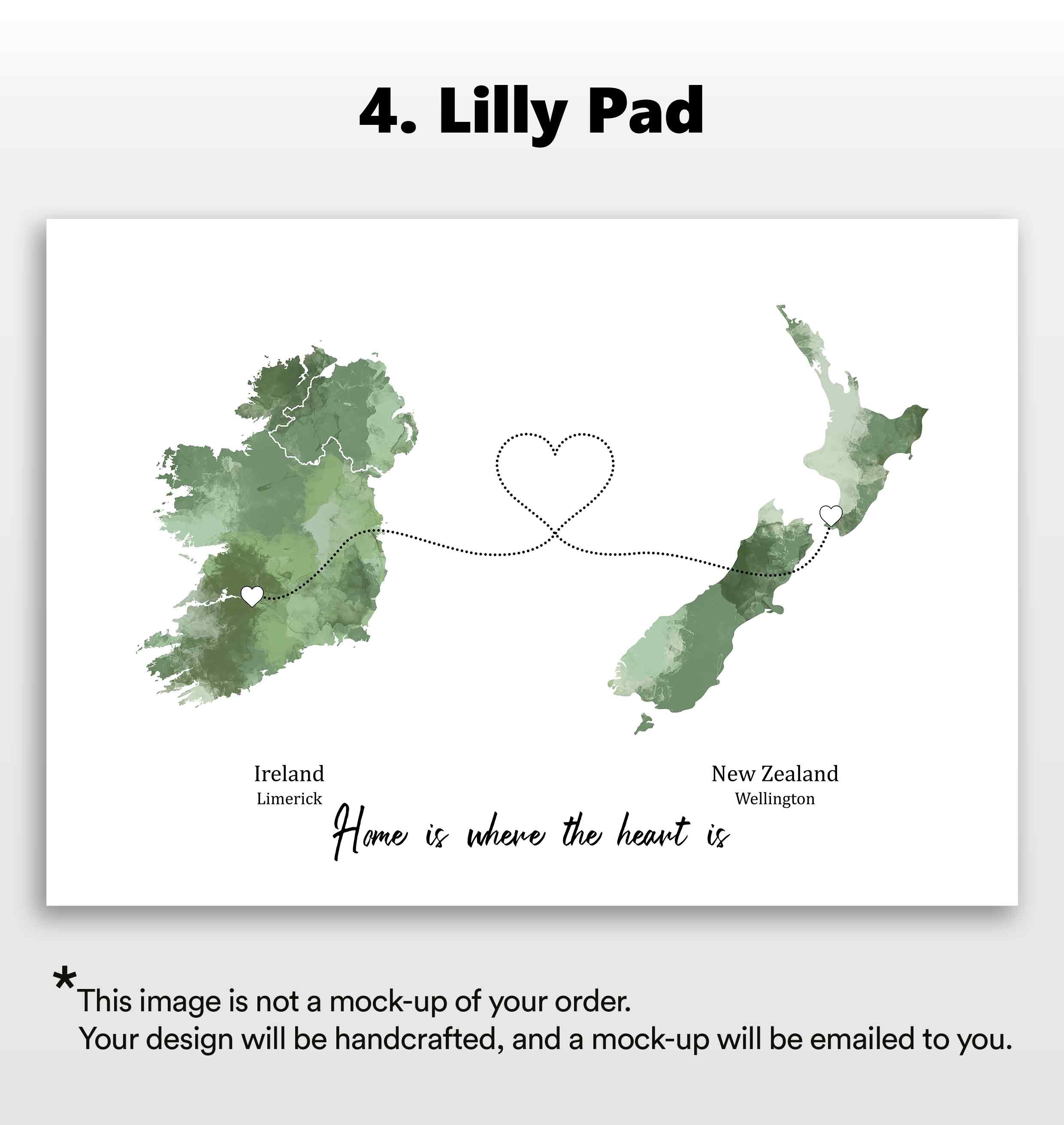 Personalised two location Print 2.0 - Custom Line (Digital File Only)