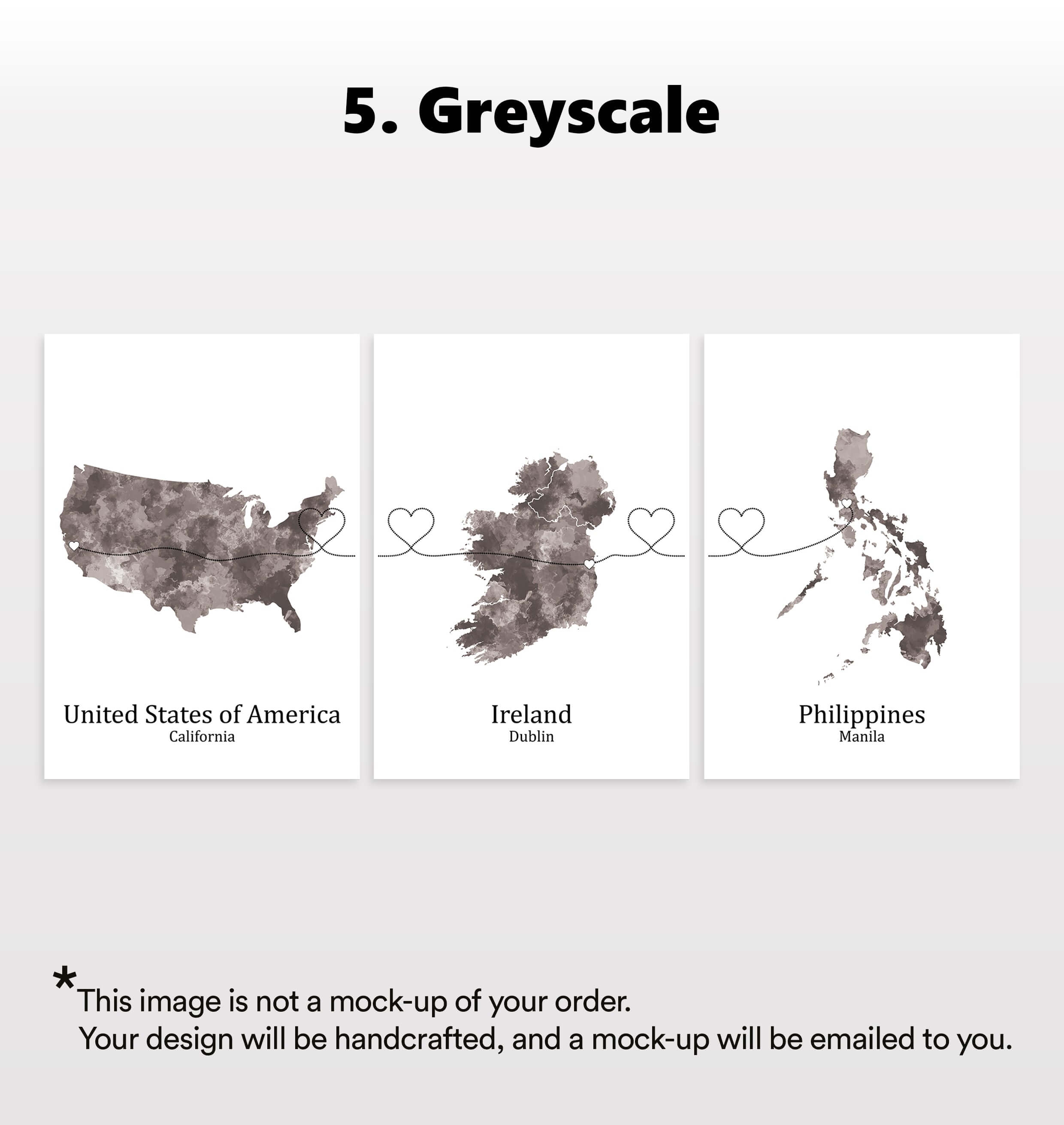 Personalised Three Location Prints 2.0 - Custom Line