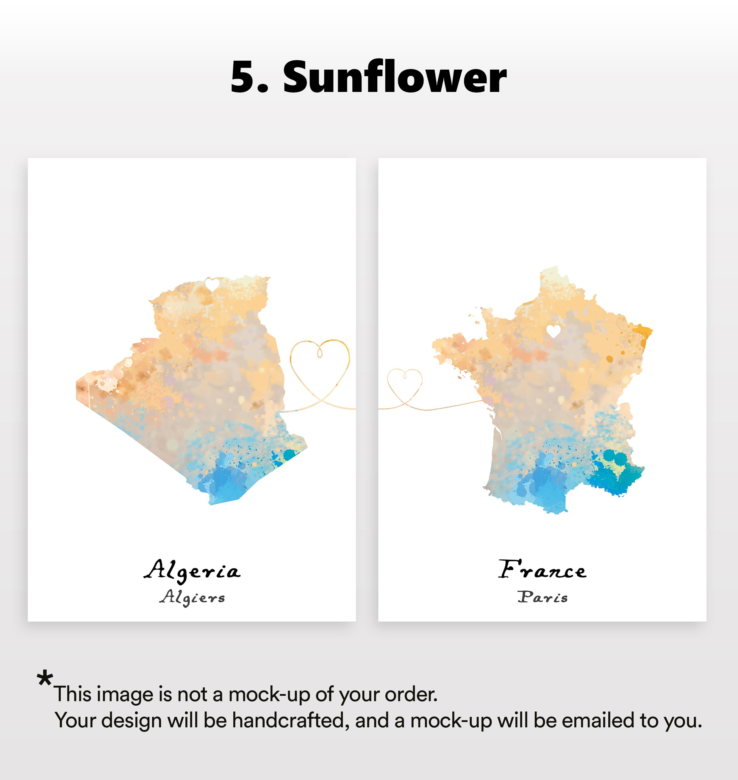 Personalised Two Location Prints