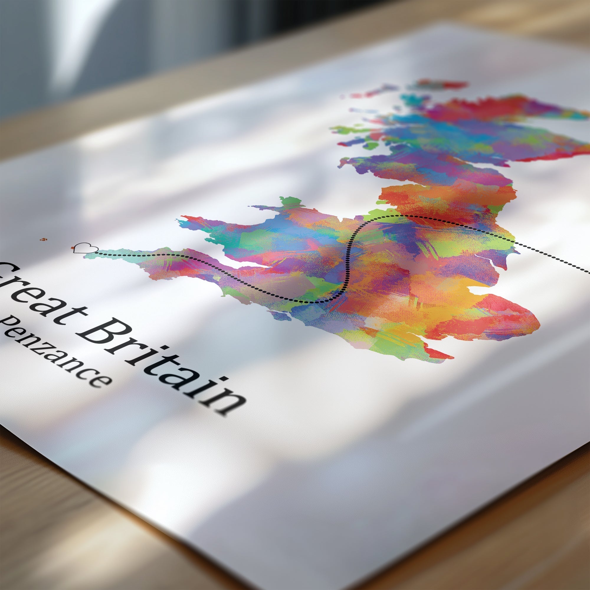 Personalised two location Prints 2.0 - Custom Line (Digital File Only)