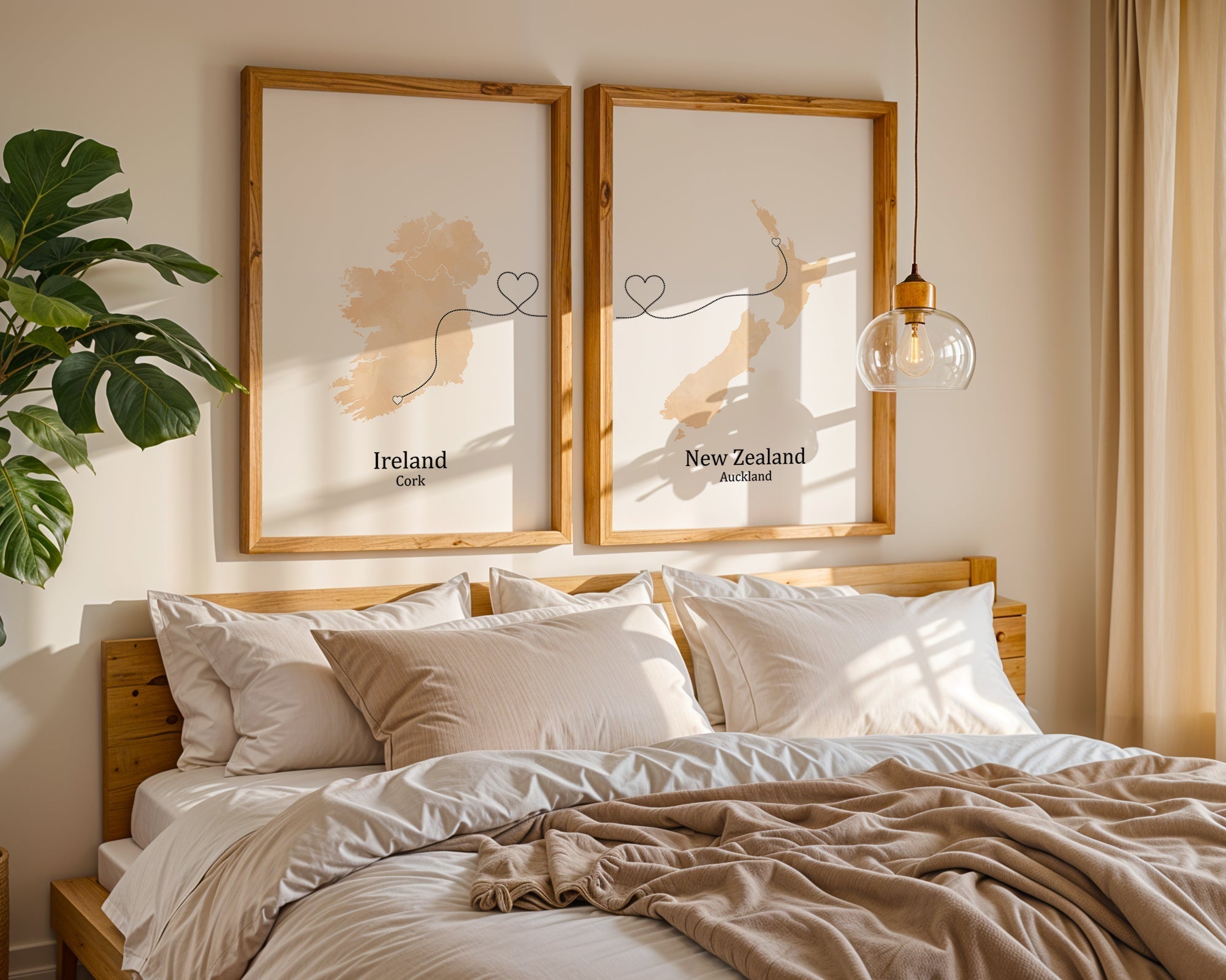 Personalised two location Prints 2.0 - Custom Line