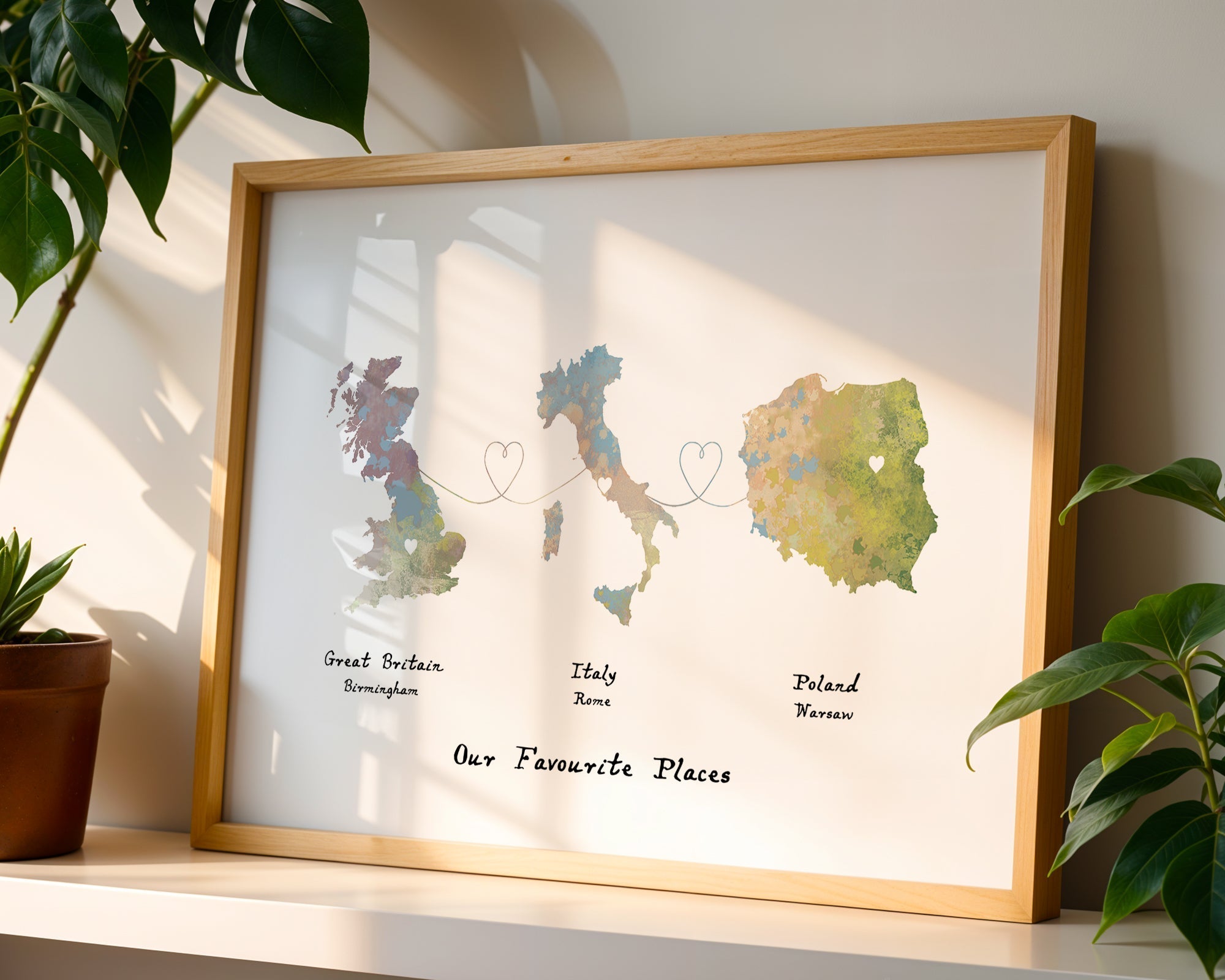 Personalised Three Location Print
