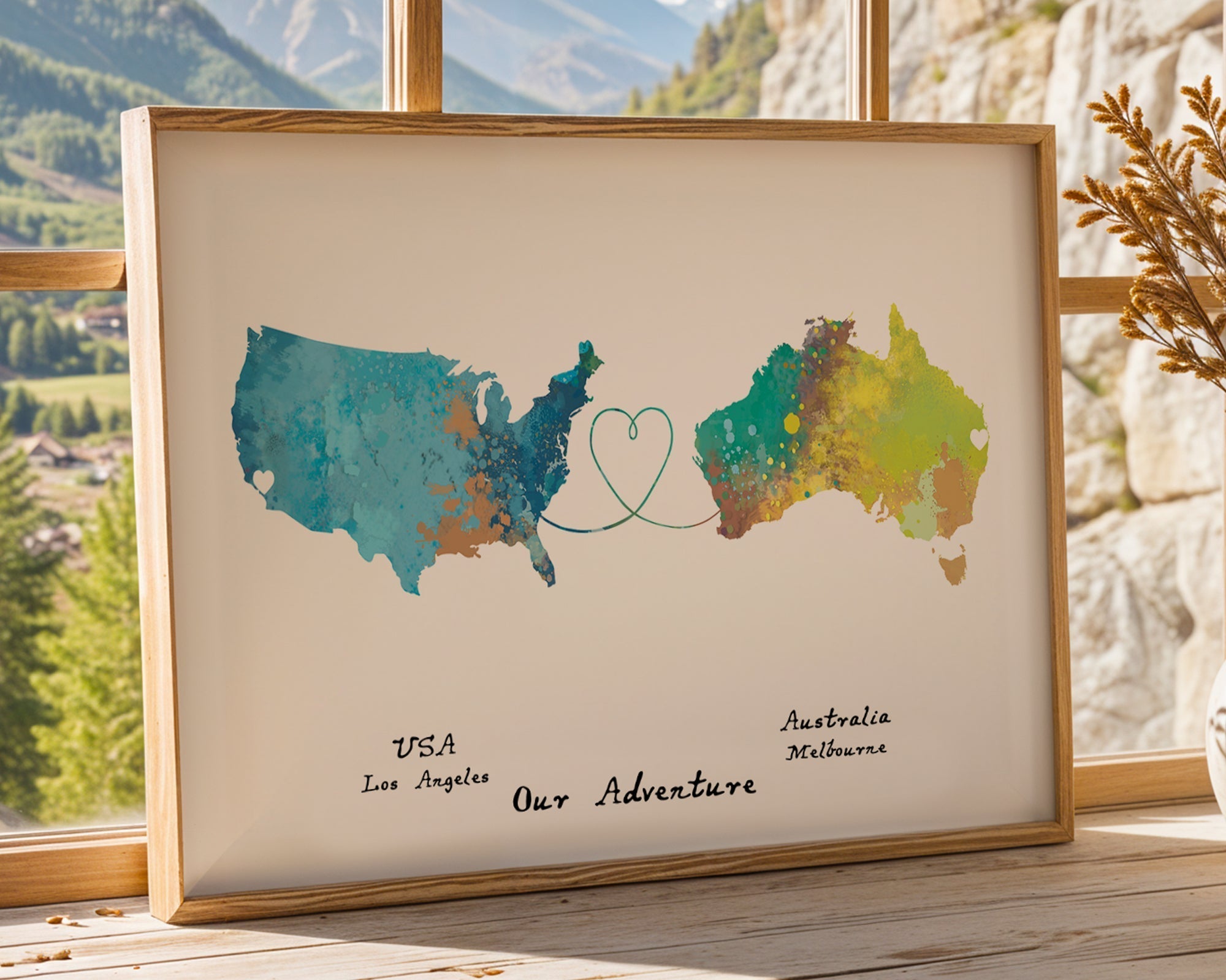 Personalised two location Print