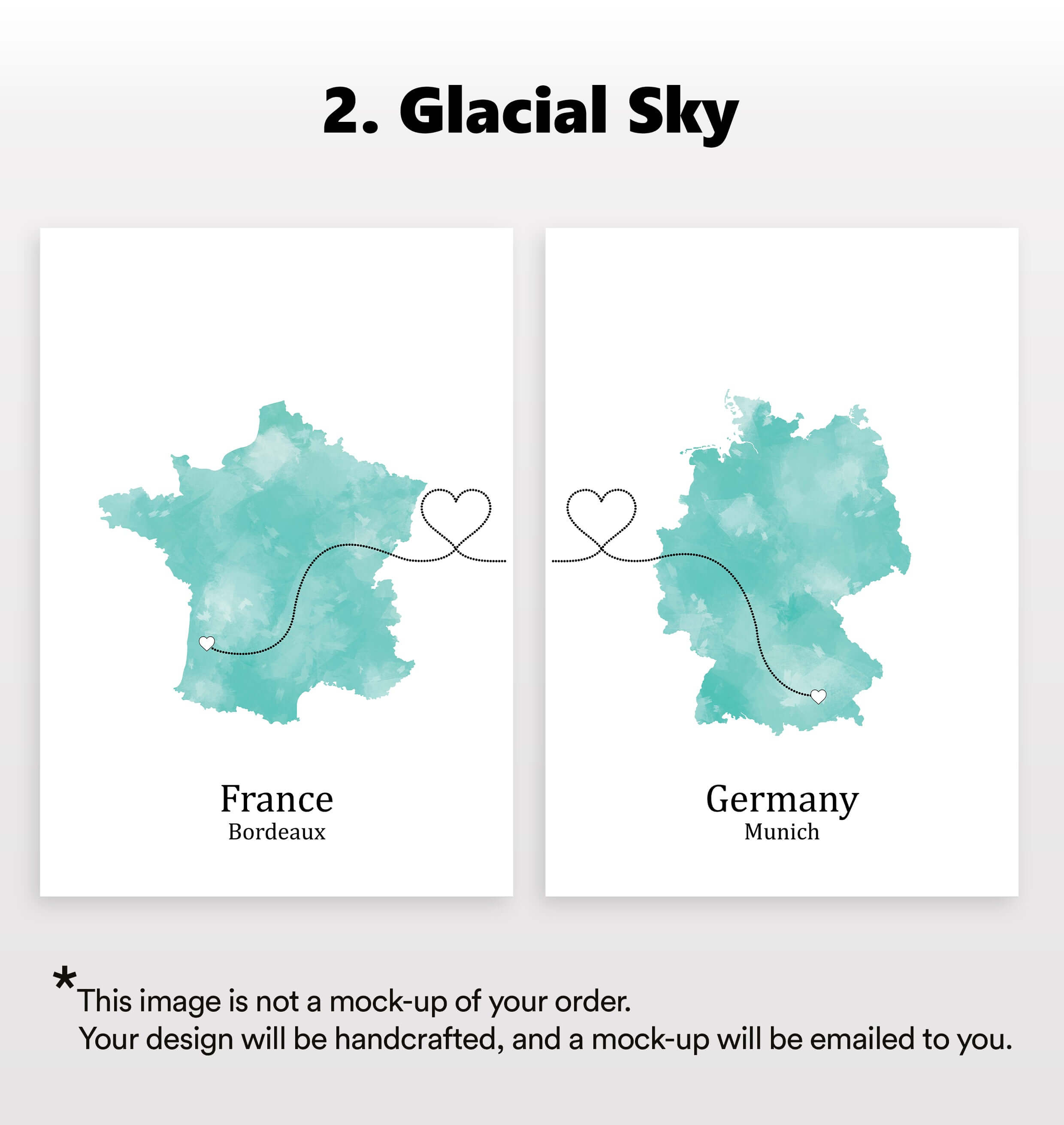 Personalised two location Prints 2.0 - Custom Line (Digital File Only)