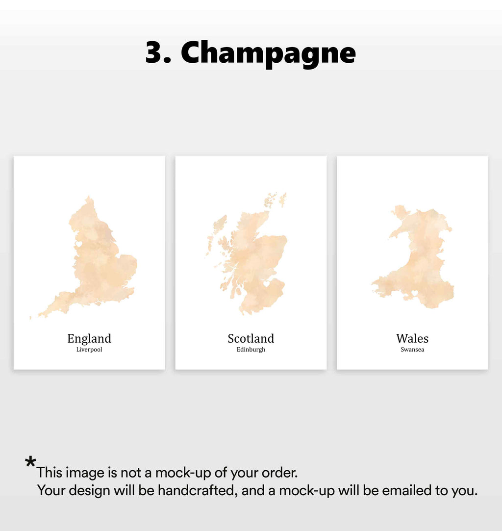 Personalised Three Location Prints 2.0