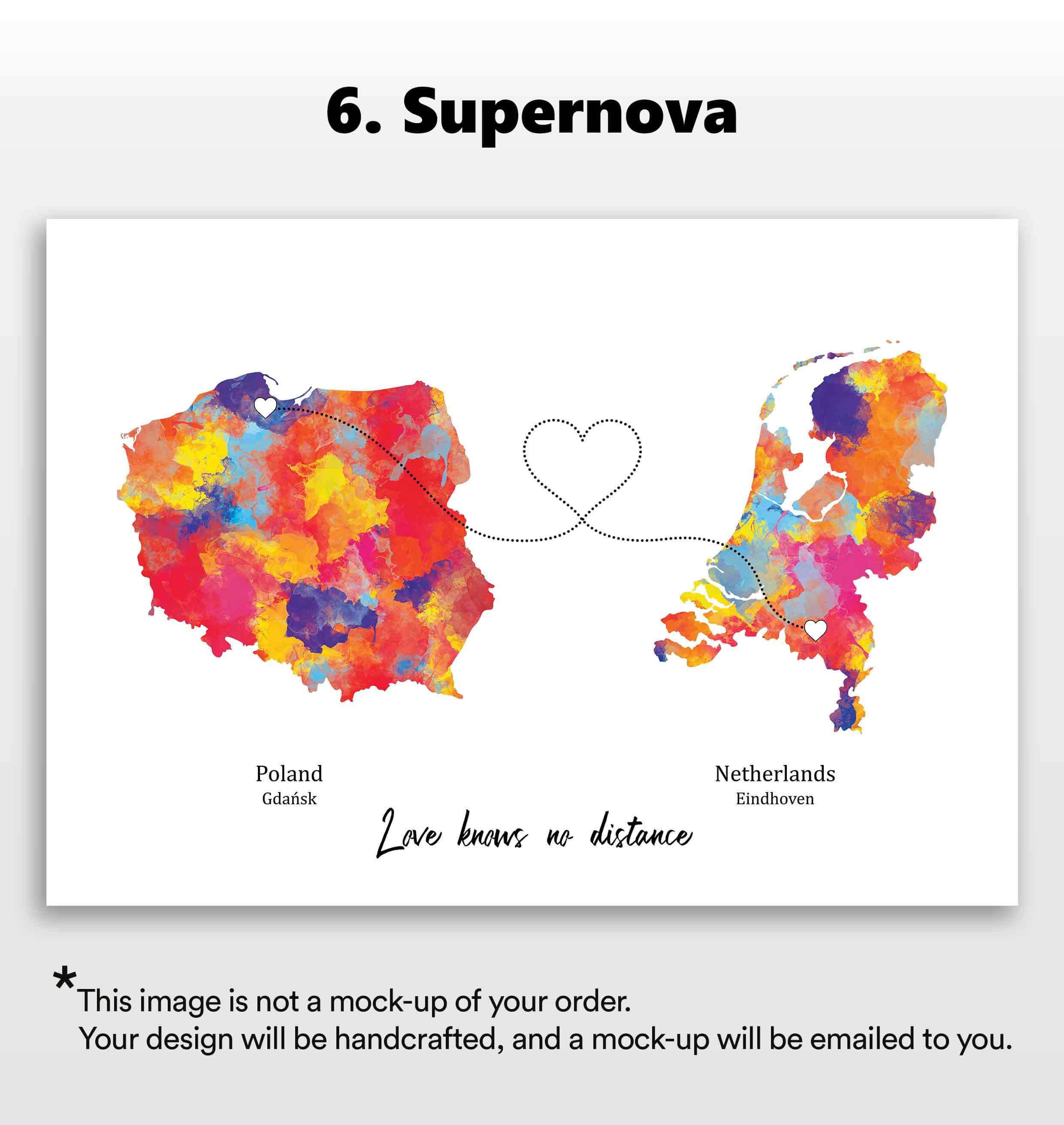 Personalised two location Print 2.0 - Custom Line